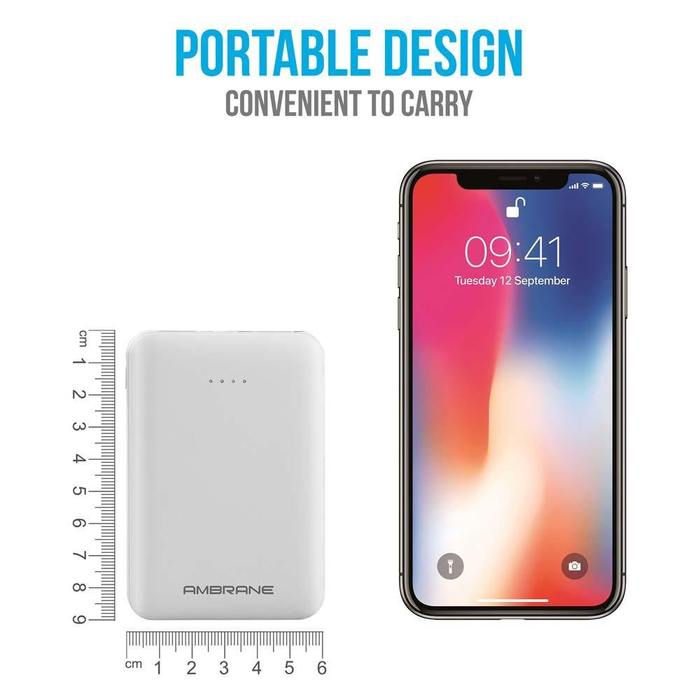 Ambrane PP-20 Pro 20000 mAh Li-Polymer Powerbank with Quick Charge 3.0 and 20 Watt PD Two-Way Fast Charging Technology via Type C Port