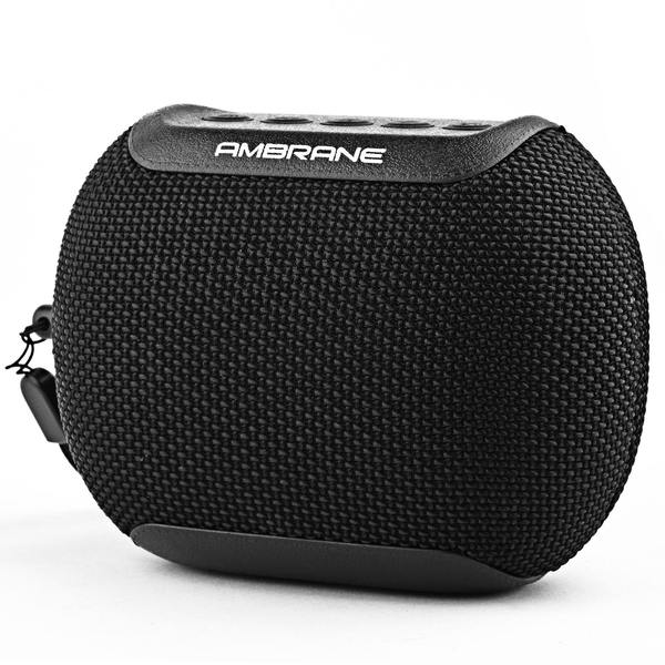 Ambrane BT-83 10 Watt Portable Bluetooth Speaker with High Bass, Inbuilt Mic, SD Card & AUX-In Port and IPX6 Waterproof Feature (Black)