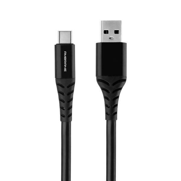 Ambrane CBC-15 1.5 Meter Braided Type C Cable (Black-White)