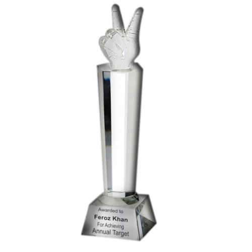 Crystal Trophy - FTAM 239 - 9"